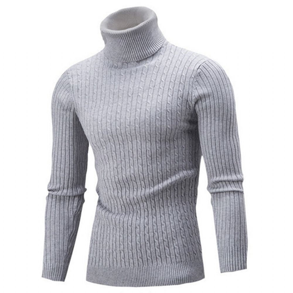 Solid Casual Genser Med Turtleneck