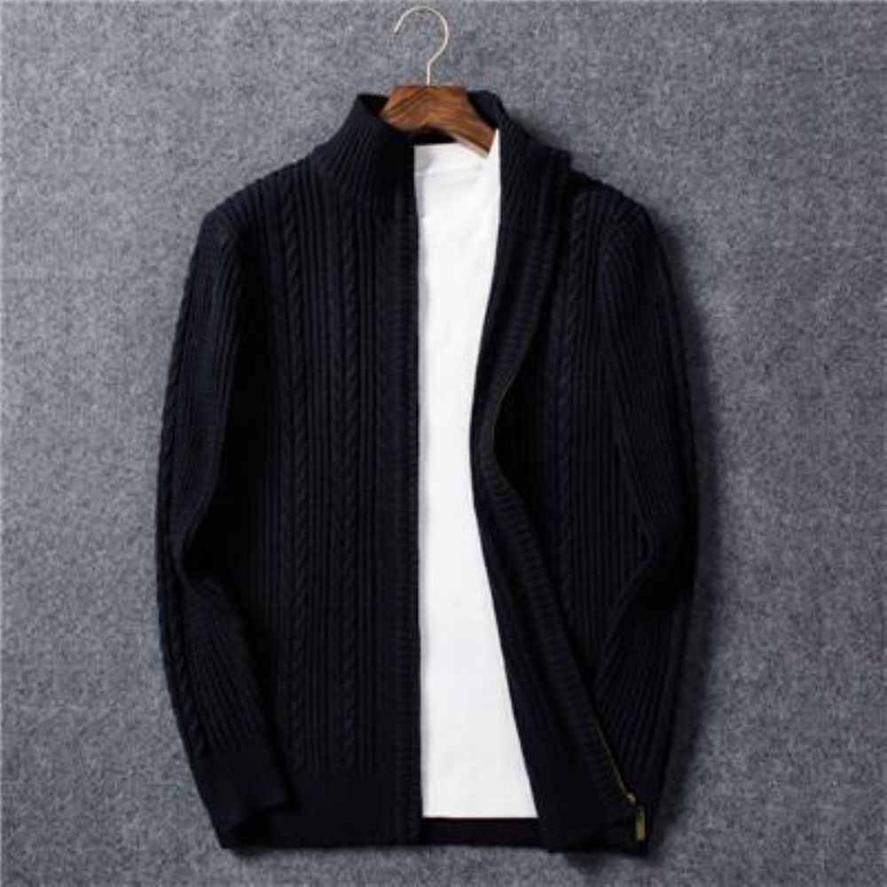 Stativ Krage Genser Herre Cardigan