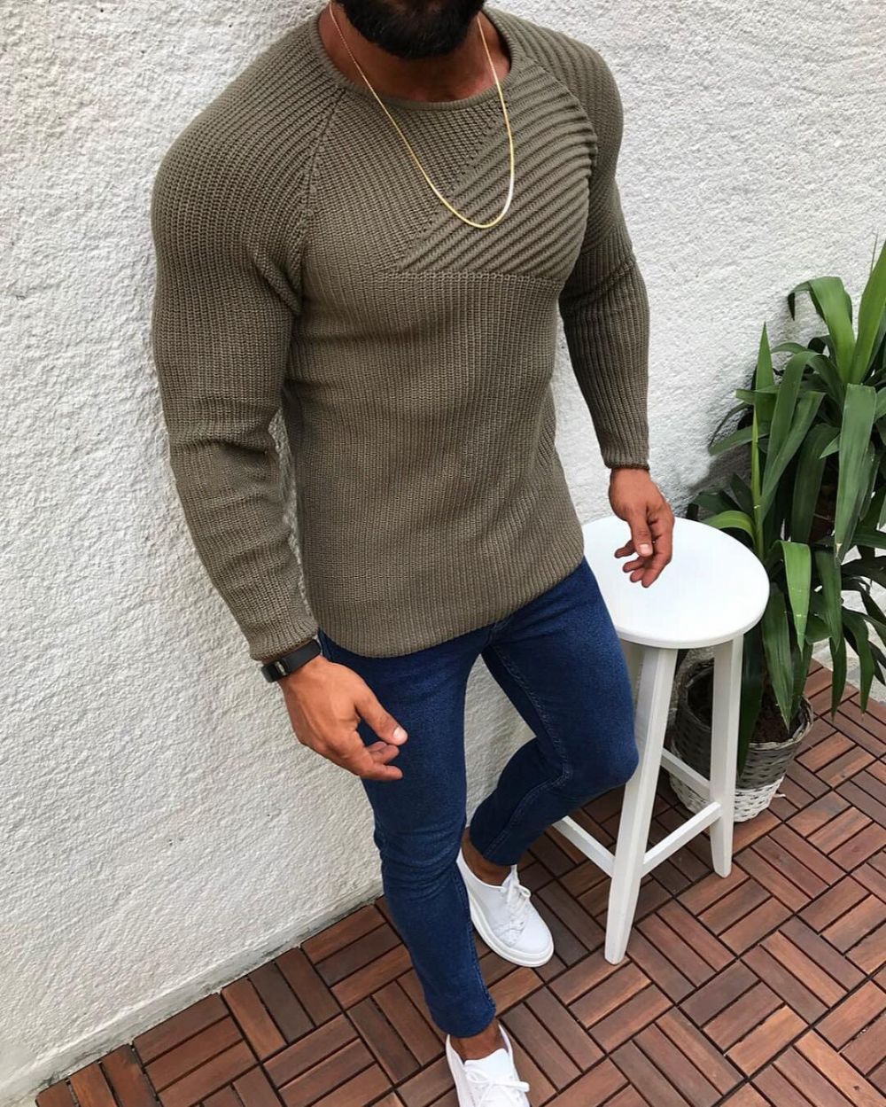 Vinter Slim Fit Genser