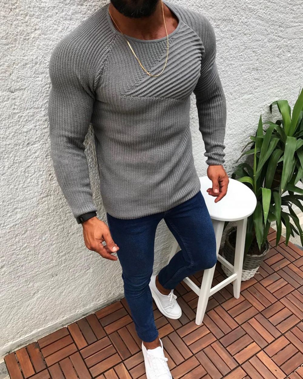 Vinter Slim Fit Genser