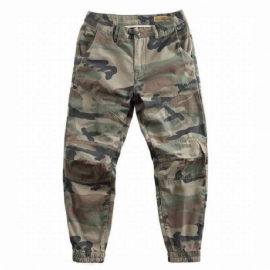 Streetwear Jogger 100% Bomull Kamuflasjebukser