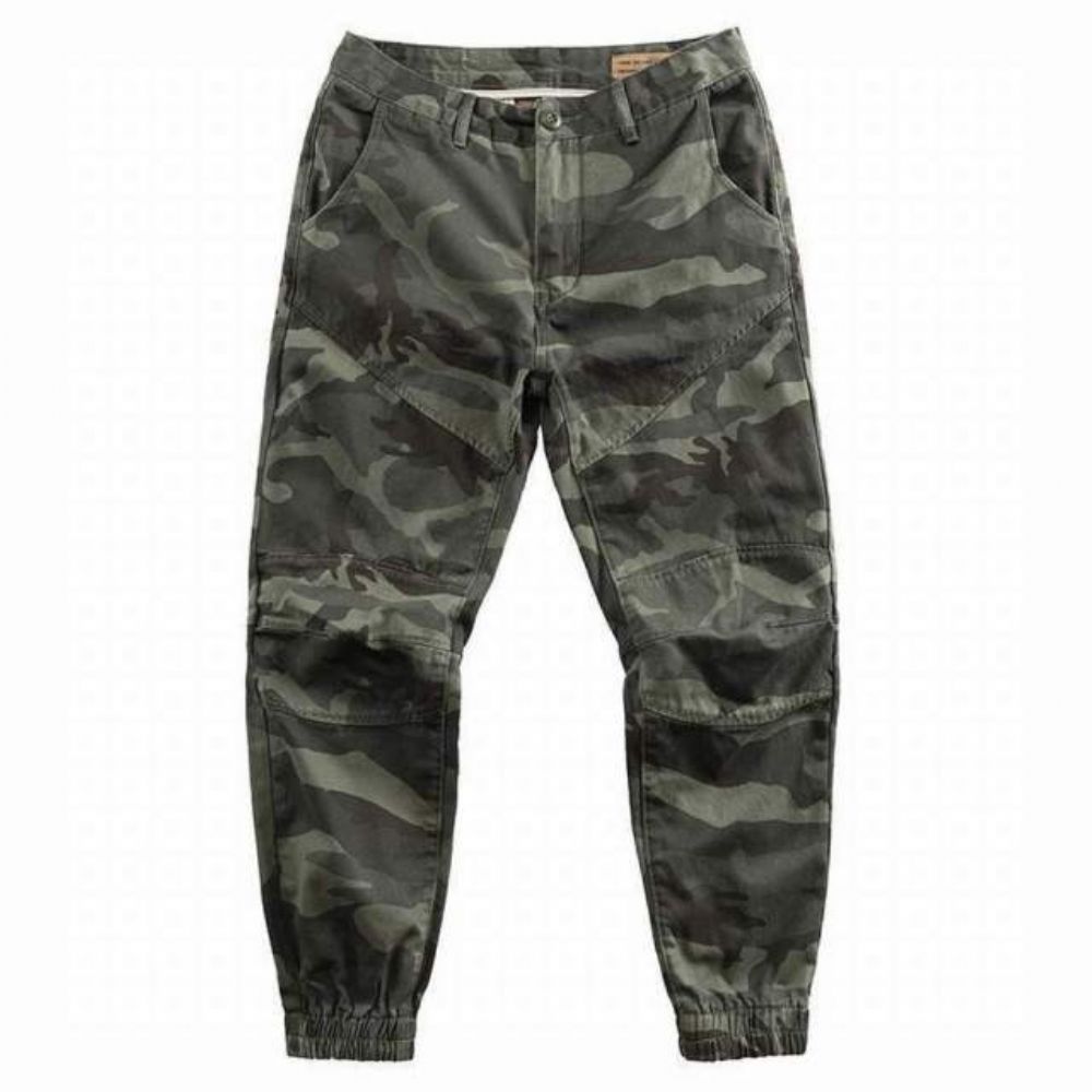 Streetwear Jogger 100% Bomull Kamuflasjebukser