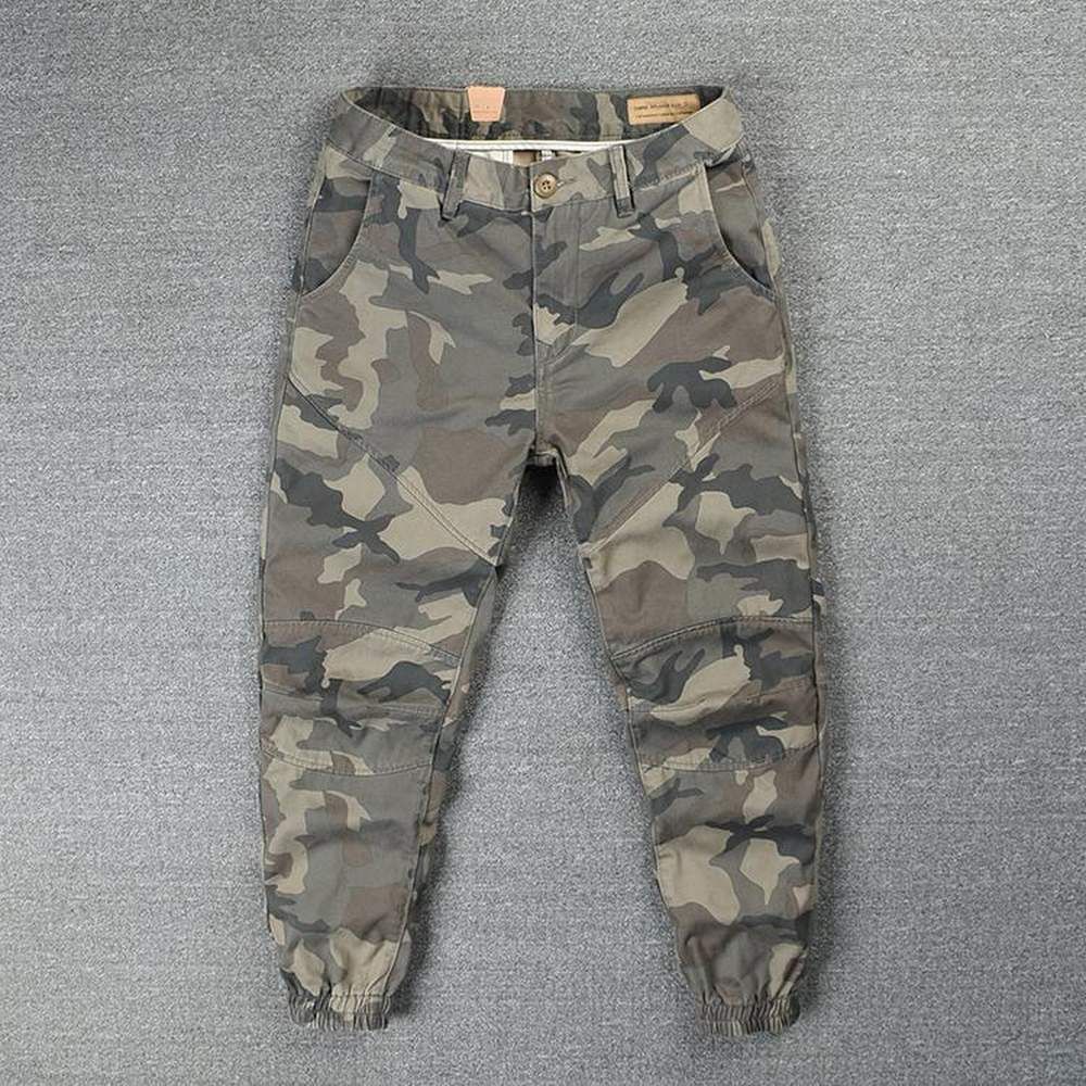 Streetwear Jogger 100% Bomull Kamuflasjebukser