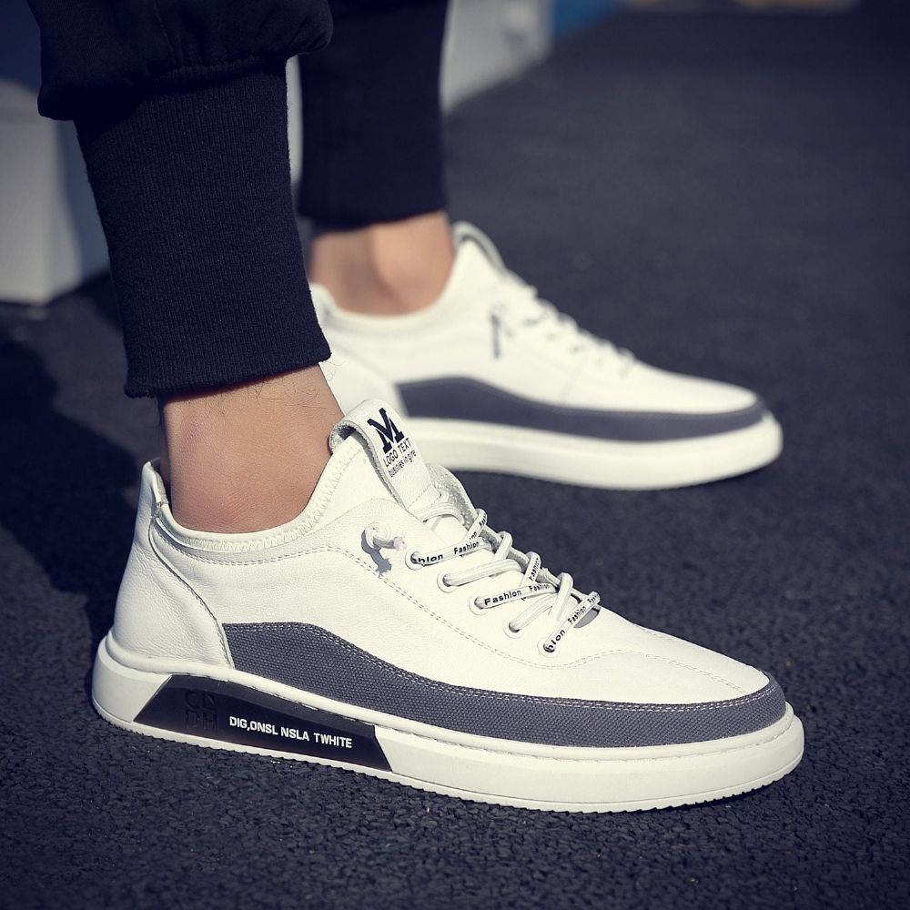 Canvas Welt Stitching Yttersåle Casual Joggesko