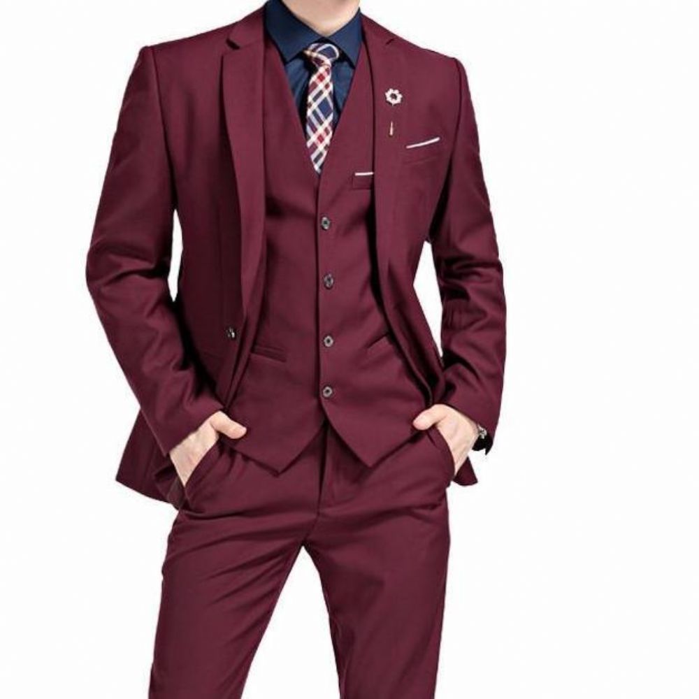 - Luksus Slim Fit 3-delt Dress