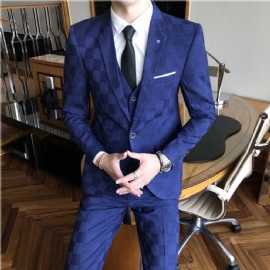 Designer Formell Forretningsdress I Tre Deler