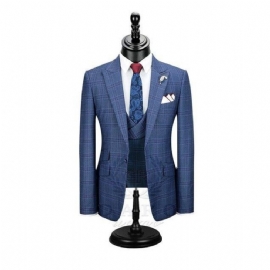 Elegant Mote Pledd Slim Fit 3-delers Dress