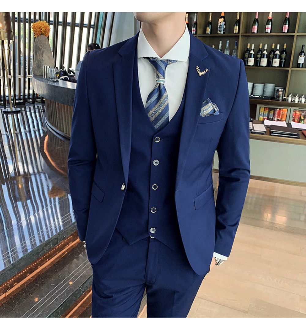 Merke Business Casual Slim Fit 3-delt Dress
