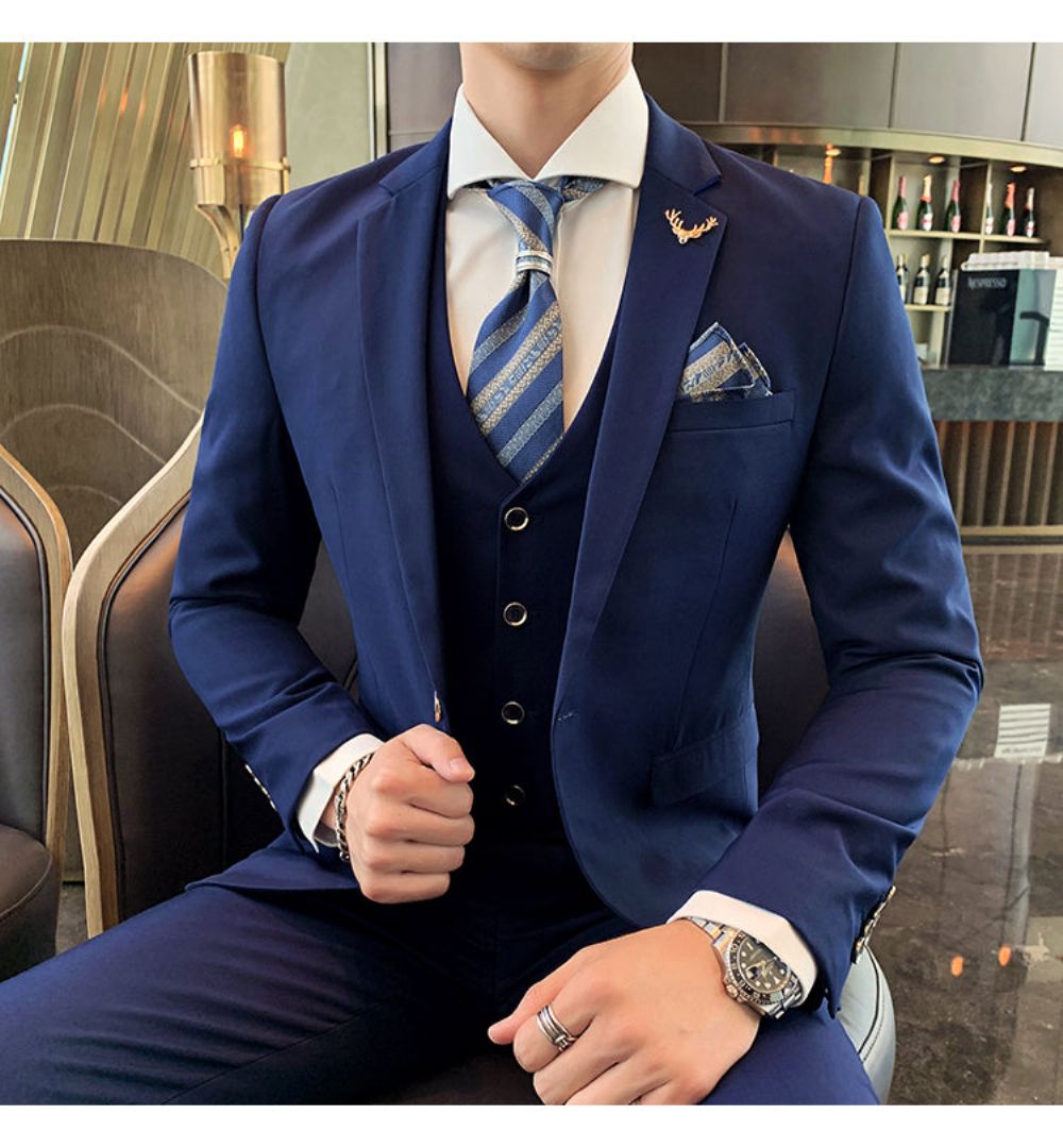 Merke Business Casual Slim Fit 3-delt Dress