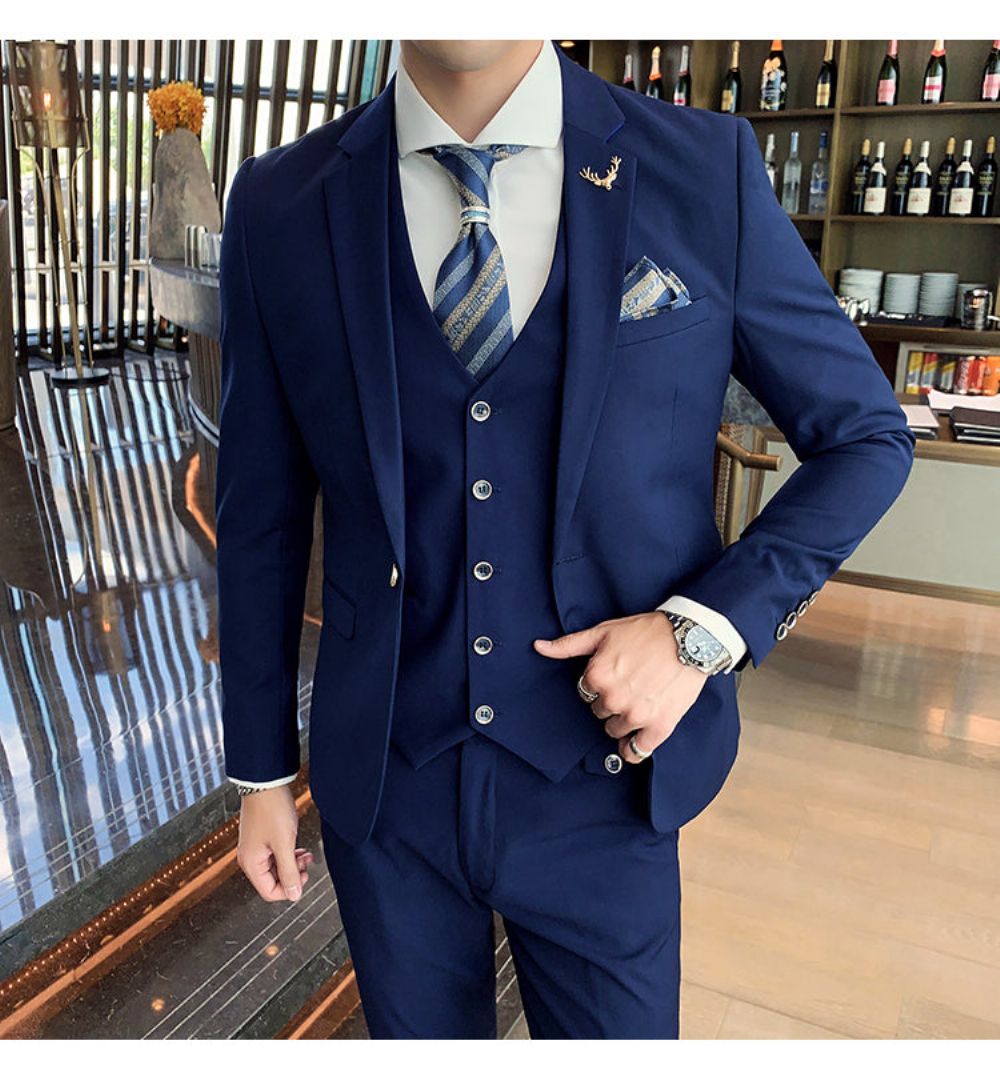 Merke Business Casual Slim Fit 3-delt Dress