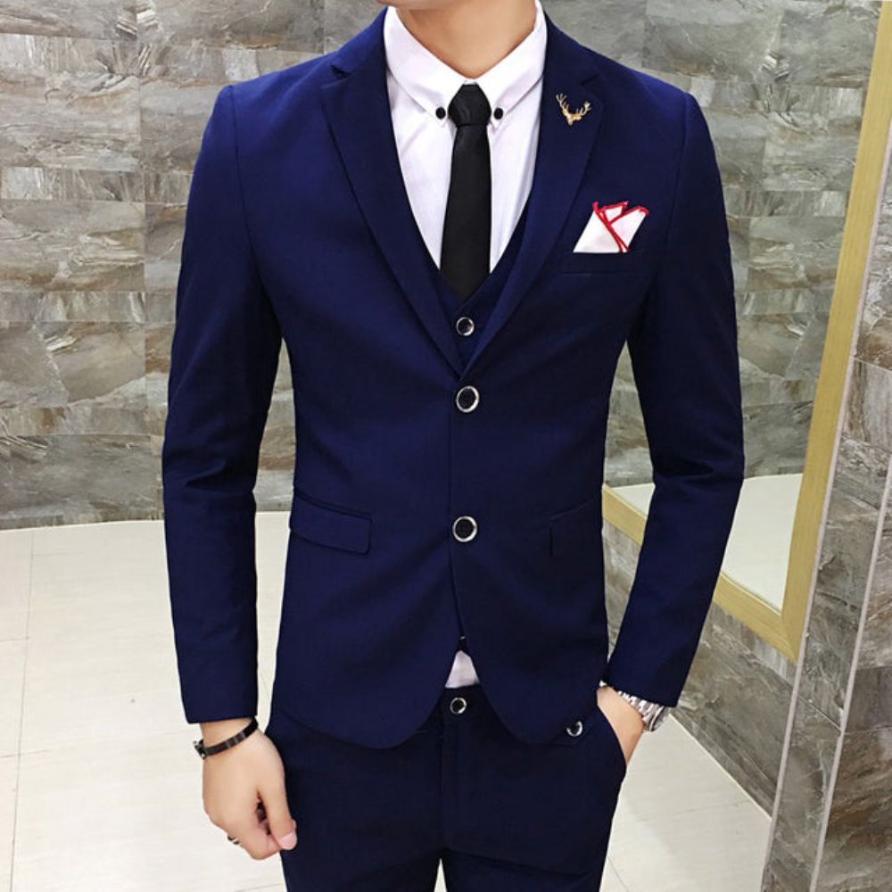 Merke Business Casual Slim Fit 3-delt Dress