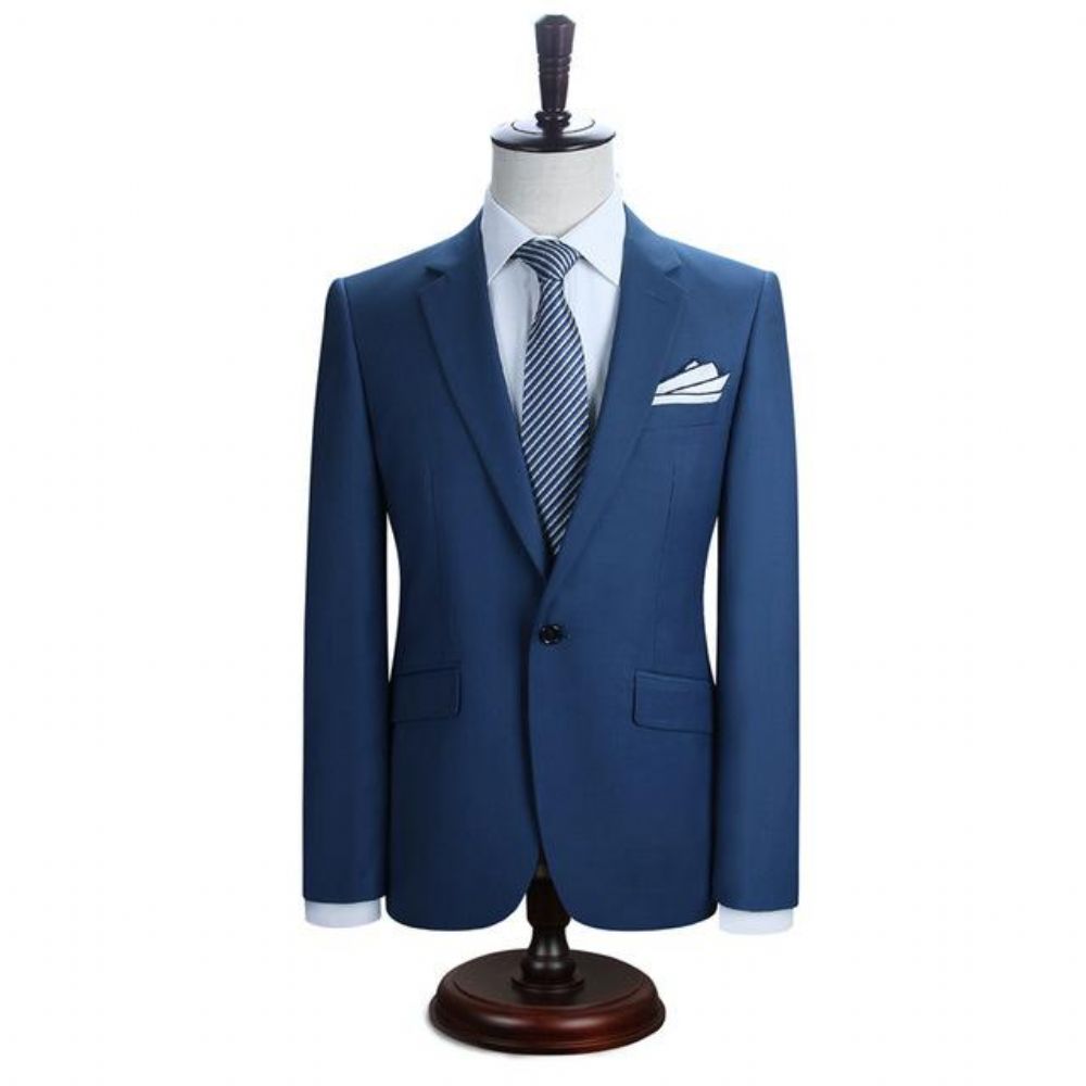 New York Slim Fit-drakt Med Én Knapp (blazer + Bukser)