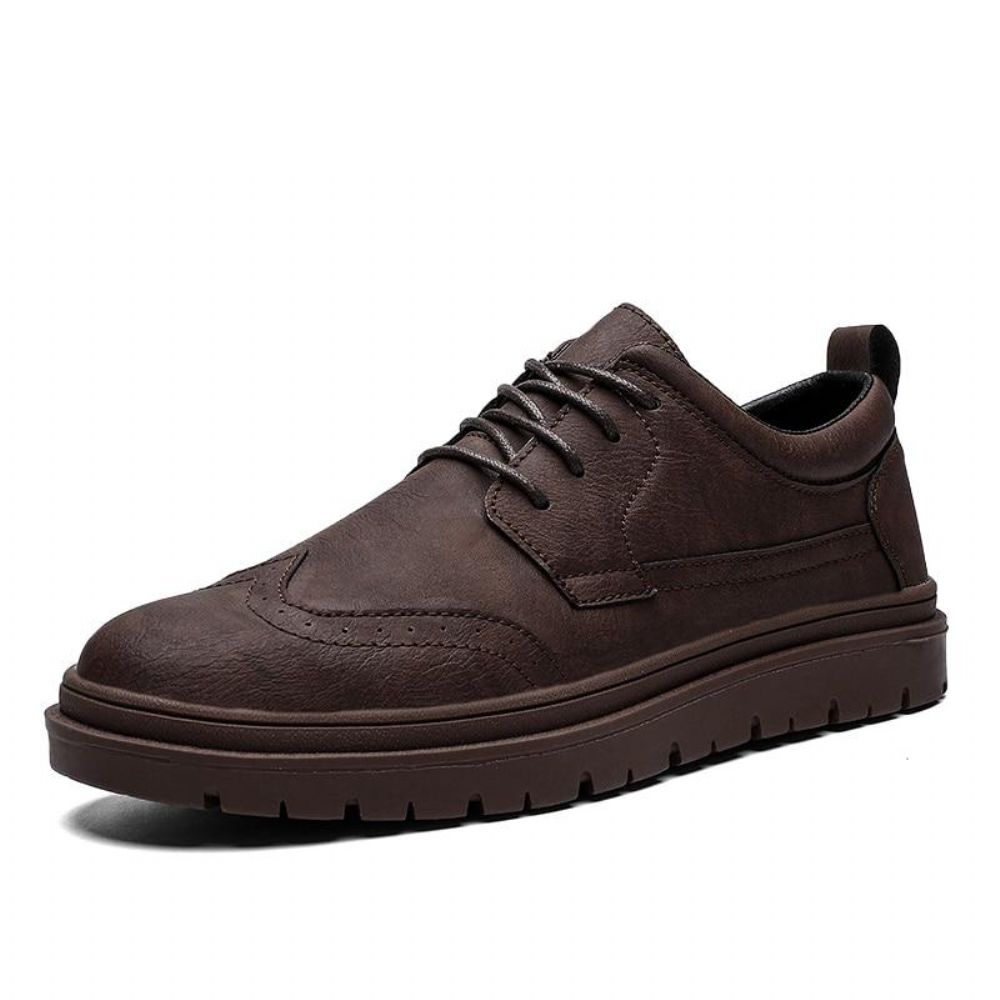 Business Work Italiensk Skinn Sport Elegante Sko