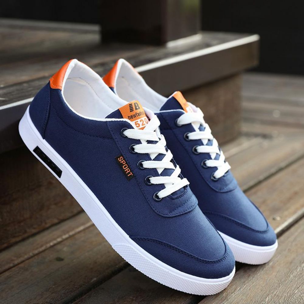 Hvite Canvas Trend Joggesko