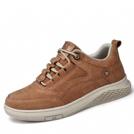 Sneakers I Ekte Skinn Somsket Skinn