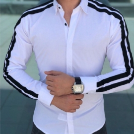 Fashion Luxury Side Stripe Skjorte